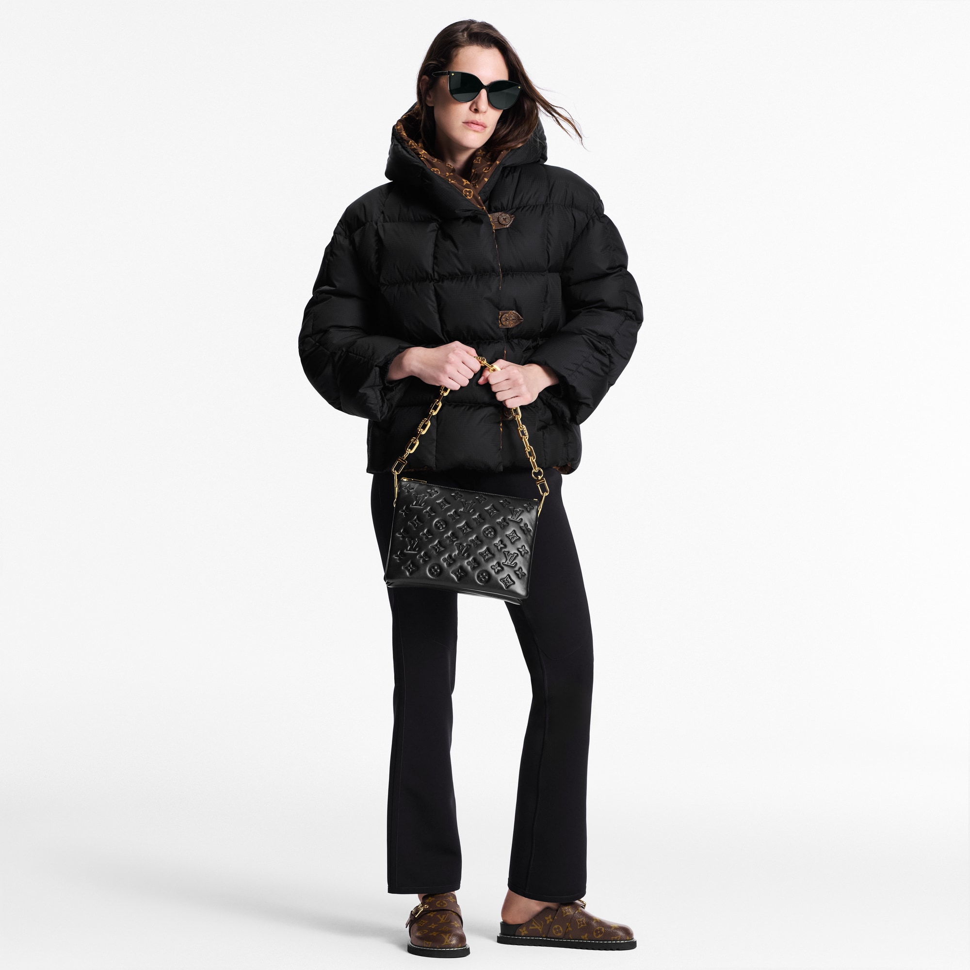 Sac Bandoulière Louis Vuitton Coussin PM Noir - Cuir