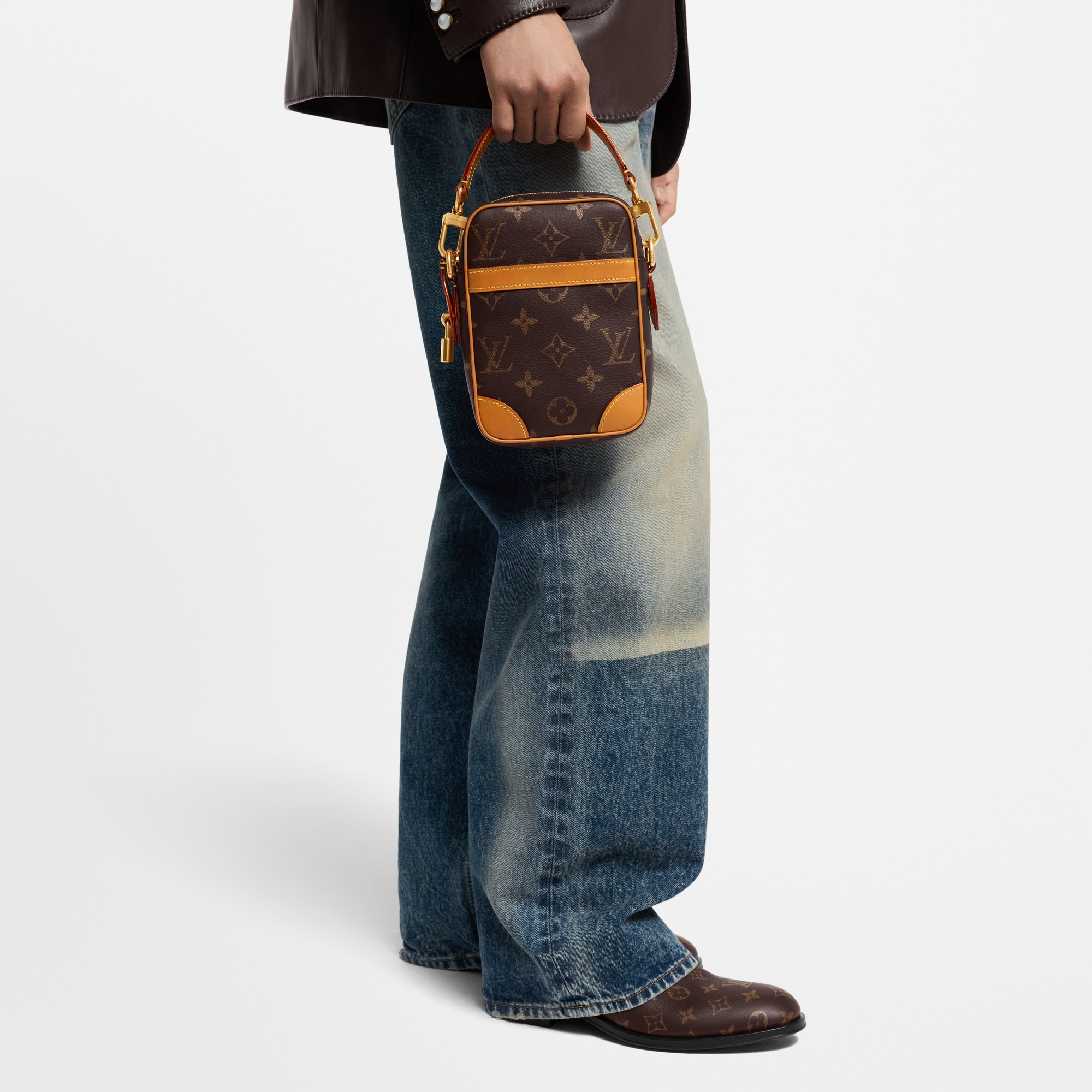 Medray Sacoche Louis Vuitton Homme Marron Leather Michael Kors