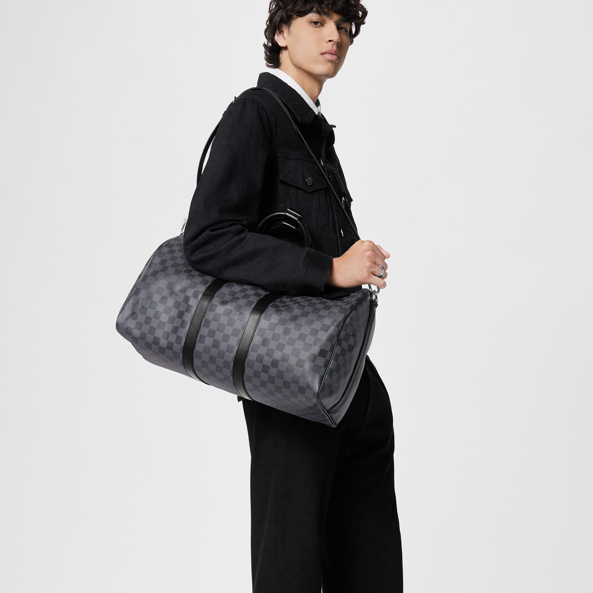 Vuitton Keepall Sacoche Louis Vuitton Homme Damier Noir Keepall 45