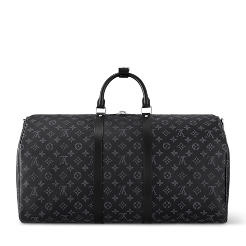 Sac Keepall Bandoulière 55 Monogram Eclipse Homme Voyage Sacs de voyage | LOUIS VUITTON (Zoom produit)