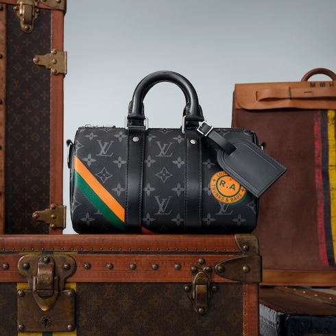 Sac Keepall Bandoulière 25 Monogram Eclipse Homme Sacs Toutes les collections | LOUIS VUITTON