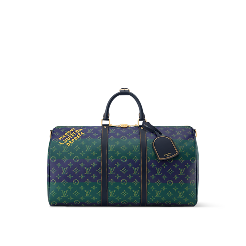 Sac Keepall Bandoulière 50 Monogram Heritage Homme Voyage Bagages roulants | LOUIS VUITTON (Zoom produit)