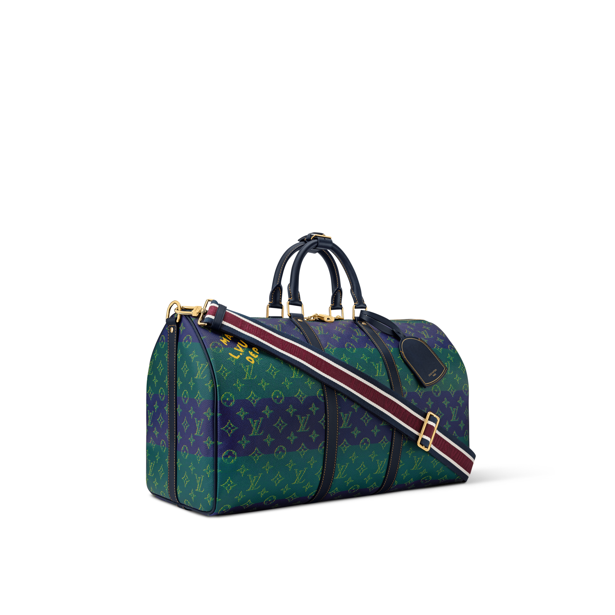 Sac Keepall Bandoulière 50 Monogram Heritage Homme Voyage Bagages roulants | LOUIS VUITTON (Zoom produit)