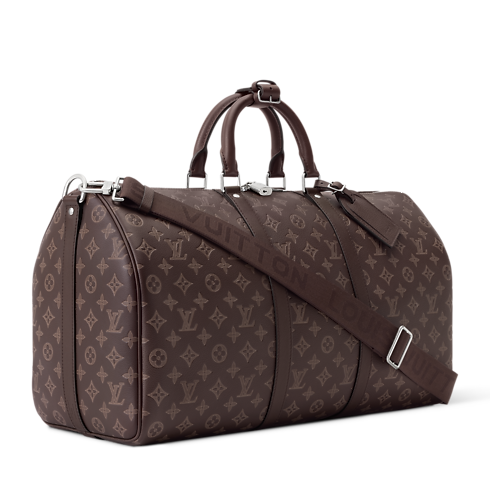 Sac Keepall Bandoulière 50 Monogram Shadow Malles et Voyage Sacs de Voyage Tous les Sacs de Voyage | LOUIS VUITTON (Zoom produit)