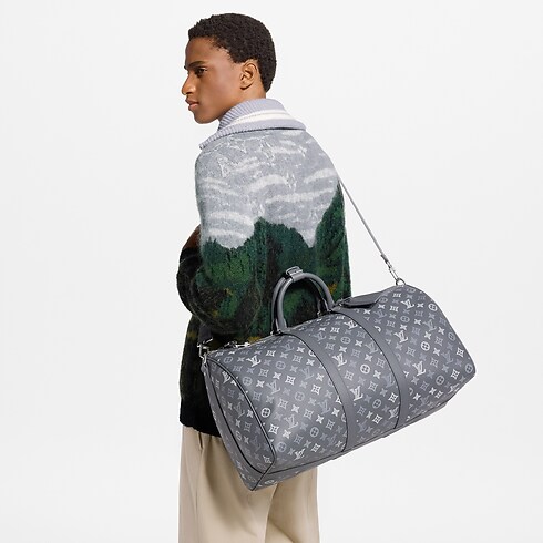 Sac Keepall Bandoulière 50 Monogram Shadow Malles et Voyage Sacs de Voyage Tous les Sacs de Voyage | LOUIS VUITTON (Zoom produit)