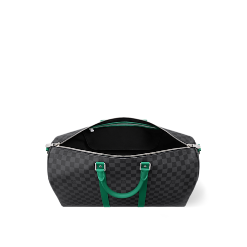 Sac Keepall Bandoulière 50 Toile Damier Graphite Sacs et Petite Maroquinerie Sacs Homme Icônes LV | LOUIS VUITTON (Zoom produit)