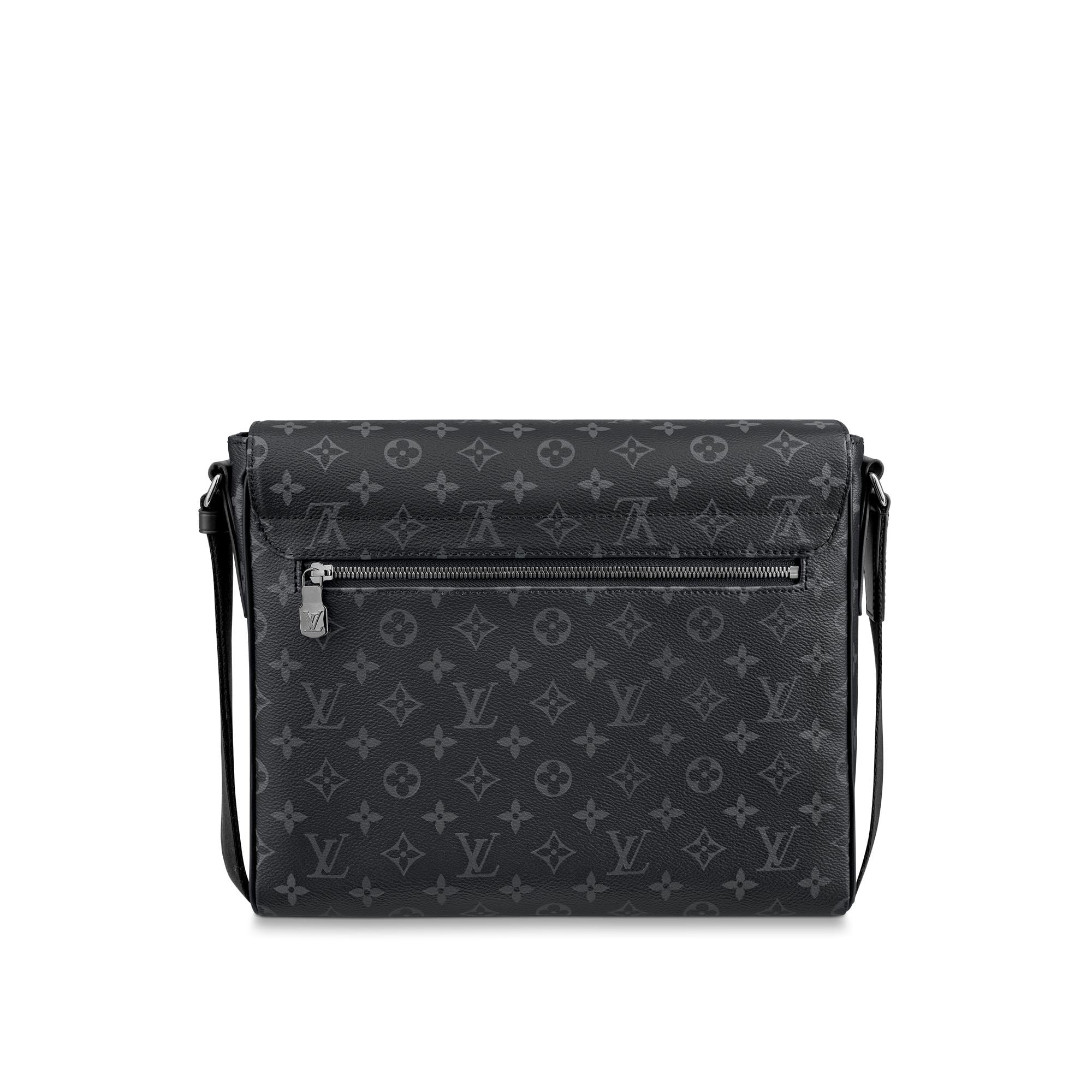 louis vuitton messenger district monogram eclipse pm noir black