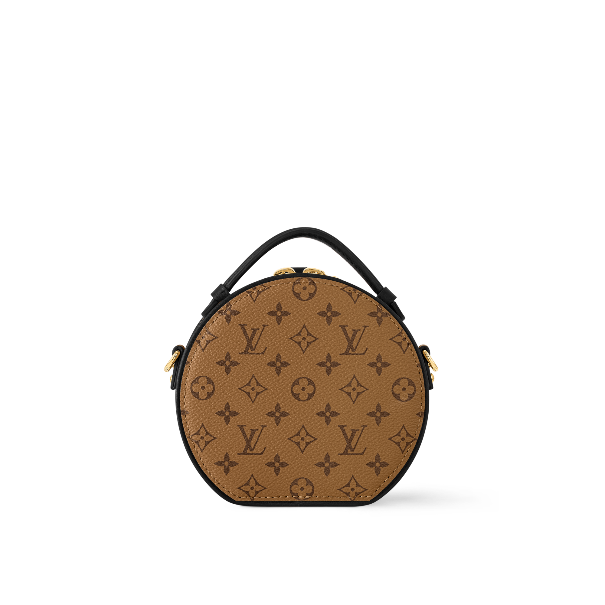 Sac Mini Boîte Chapeau Toile Monogram Reverse Femme Portefeuilles et petite maroquinerie Pochettes et micro sacs | LOUIS VUITTON (Zoom produit)