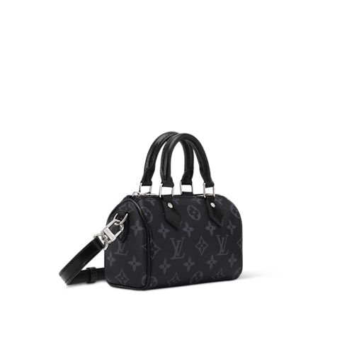 Sac Nano Speedy Monogram Eclipse Femme Portefeuilles et petite maroquinerie Pochettes et micro sacs | LOUIS VUITTON (Zoom produit)