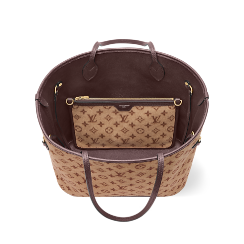 Sac Neverfull Inside Out MM Cuir Minigram Femme Nouveautés Femme } | LOUIS VUITTON (Zoom produit)