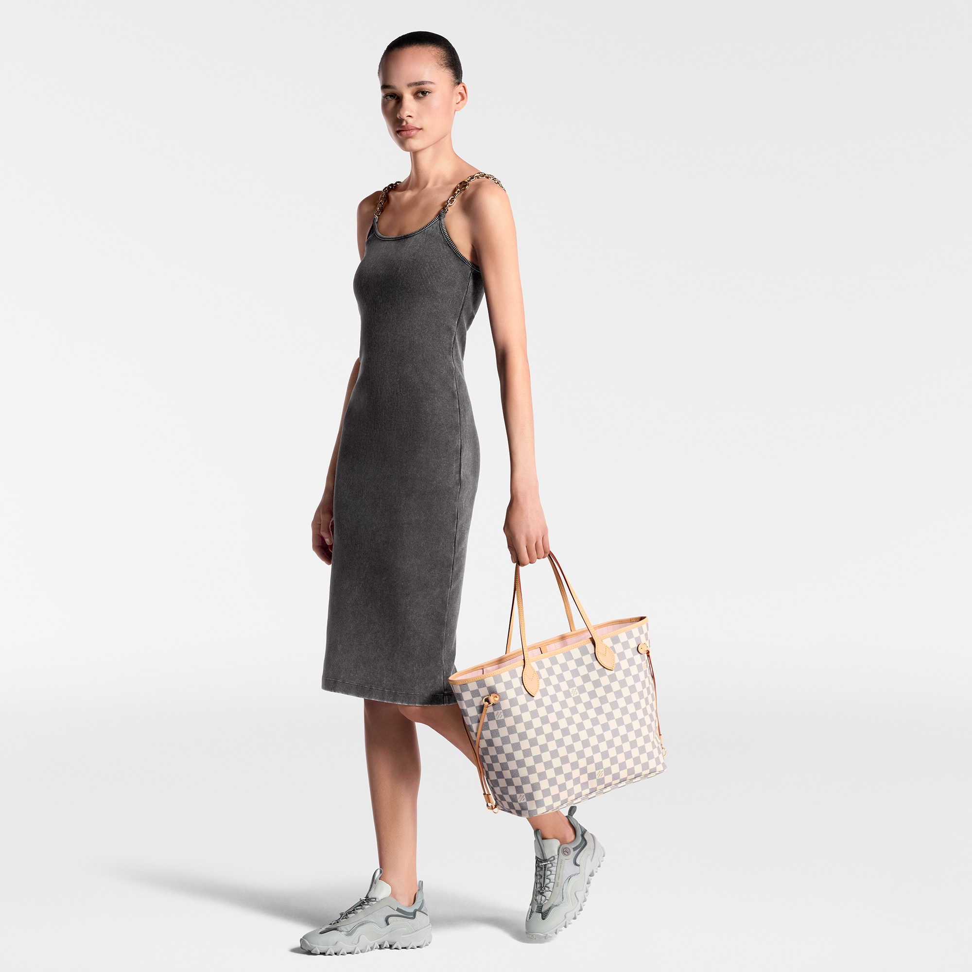 Neverfull Gm Damier White Louis Vuitton Bag Relove Second Hand