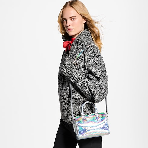 Sac Speedy 20 Bandoulière Autres Toiles Monogram Femme Nouveautés Femme } | LOUIS VUITTON (Zoom produit)