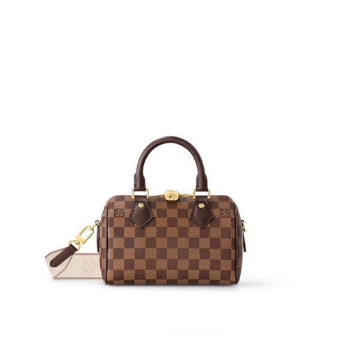 Sac Speedy Bandoulière 20 Toile Damier Ébène Sacs et Petite Maroquinerie Sacs Femme Sacs Iconiques | LOUIS VUITTON (Zoom produit)