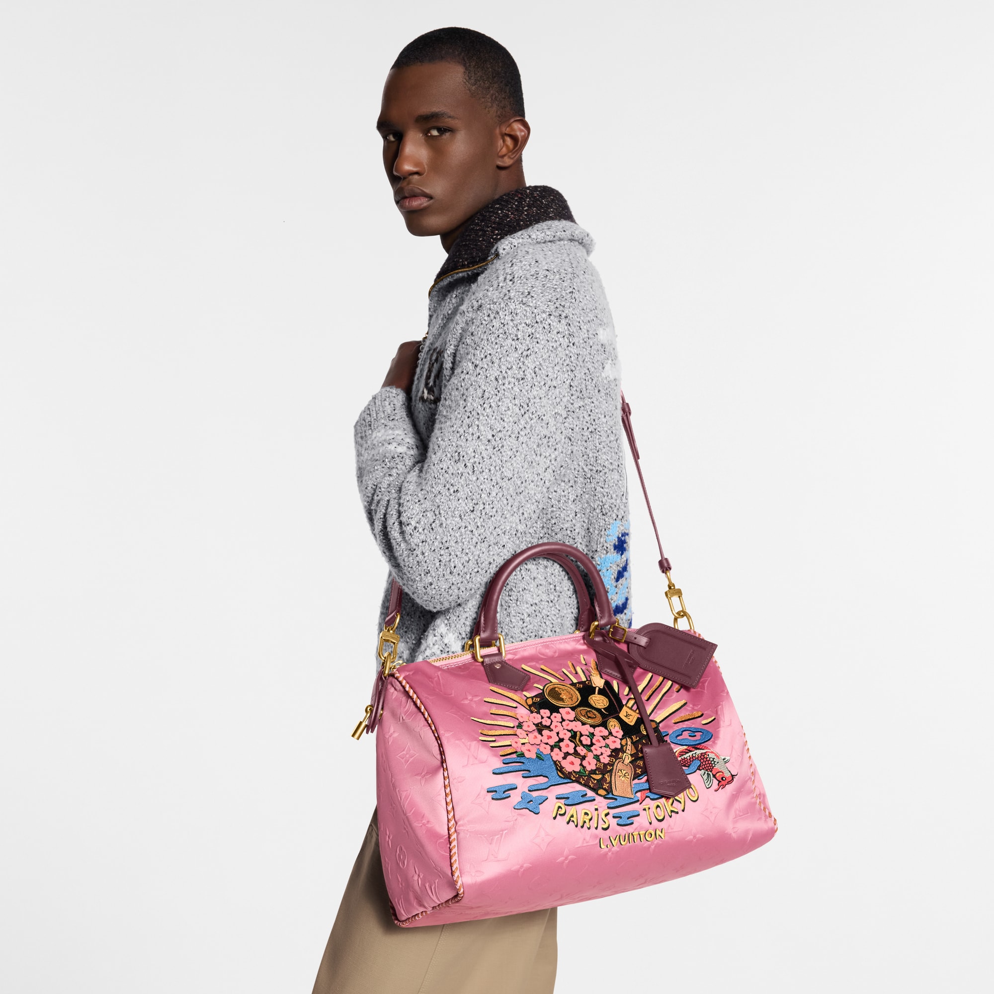 Sac Speedy P9 Bandoulière 40 Autres Toiles Monogram Homme Sacs Speedy P9 | LOUIS VUITTON (Zoom produit)