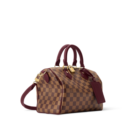 Sac Speedy Soft 25 Low Key Toile Damier Ébène Femme Sacs à main Sacs à main | LOUIS VUITTON (Zoom produit)