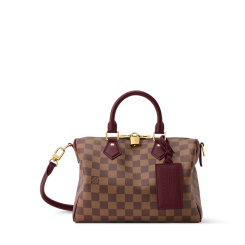Sac Speedy Soft 25 Low Key Toile Damier Ébène Femme Sacs à main Sacs à main | LOUIS VUITTON (Zoom produit)