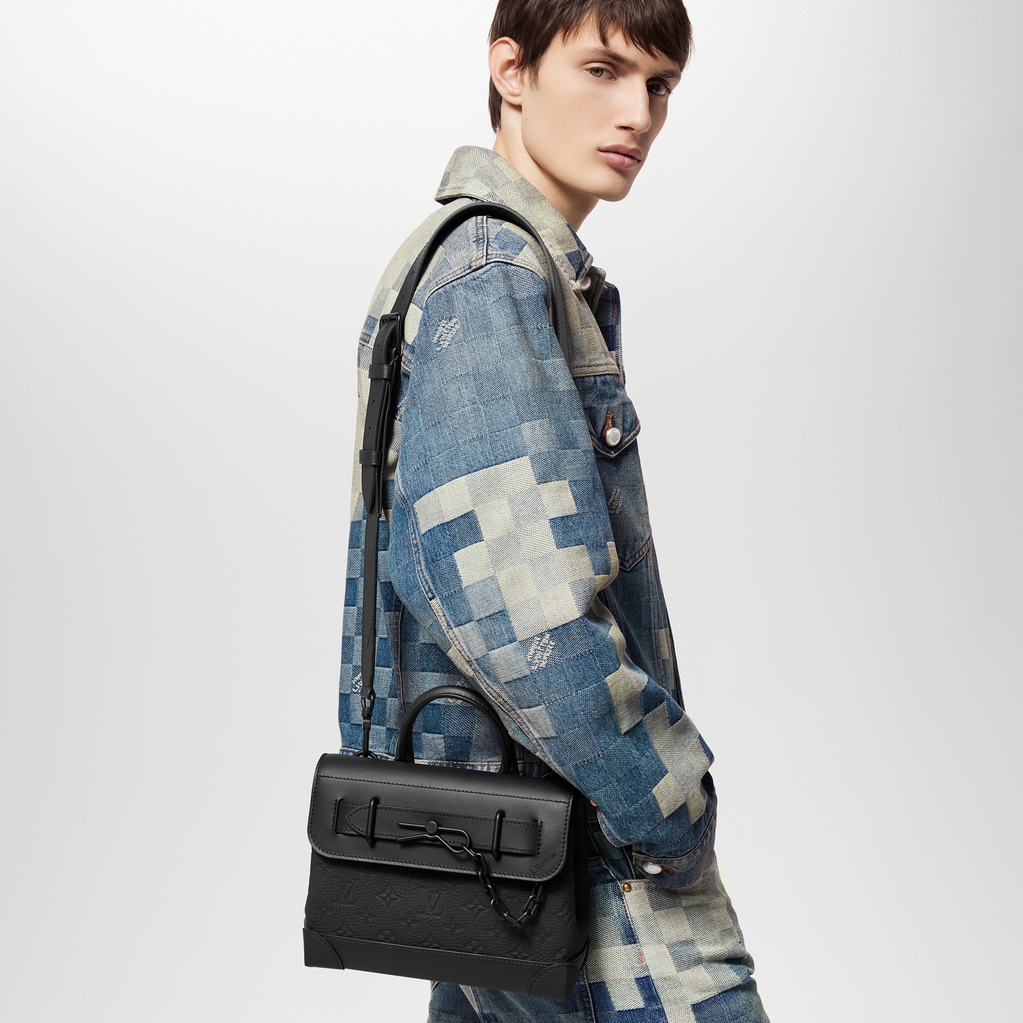 Sac Steamer PM Toile Monogram et cuir Taurillon Homme Sacs Toutes les collections | LOUIS VUITTON (Zoom produit)