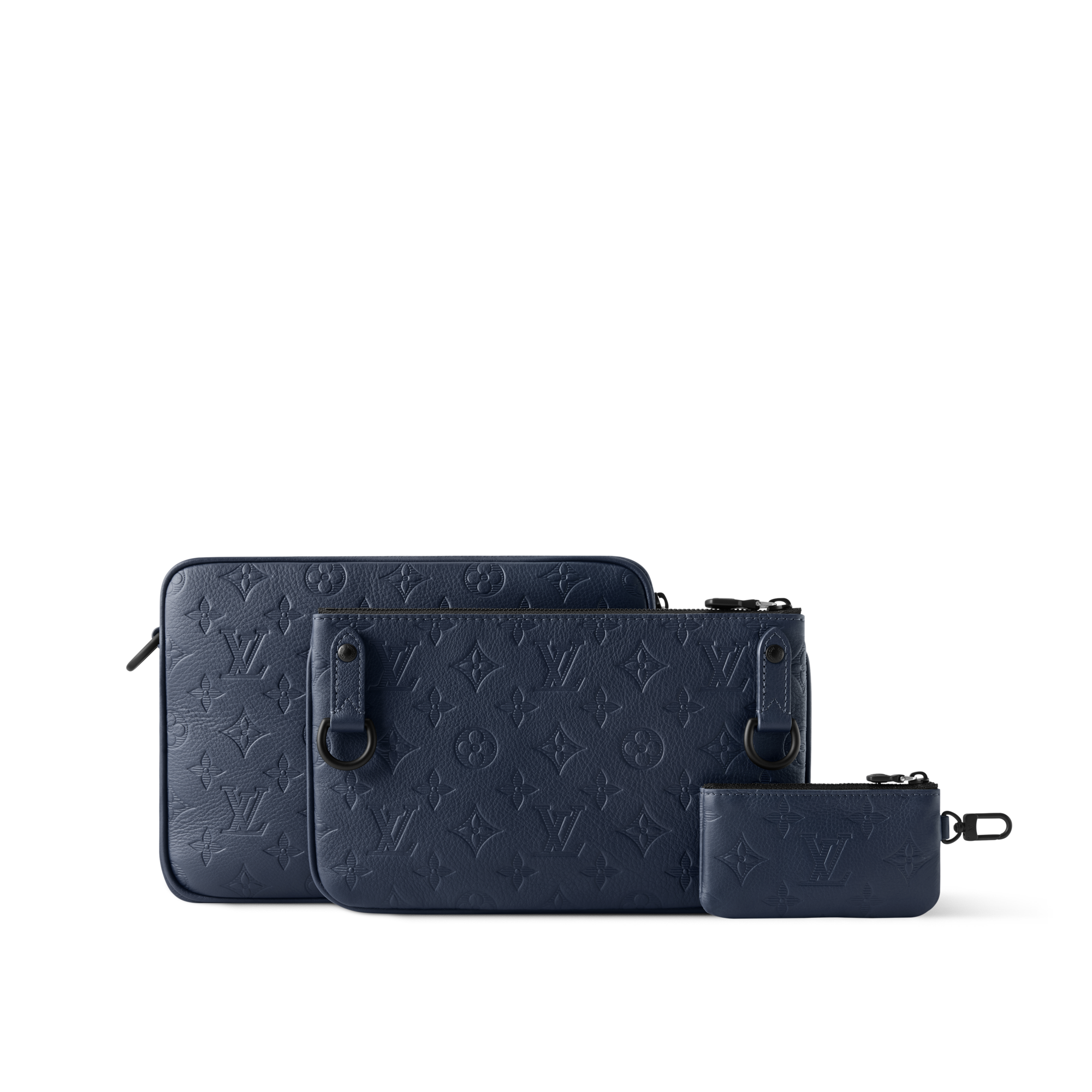 Sac Trio Messenger Cuir Monogram Shadow Sacs et Petite Maroquinerie Sacs Homme Nouveautés | LOUIS VUITTON (Zoom produit)