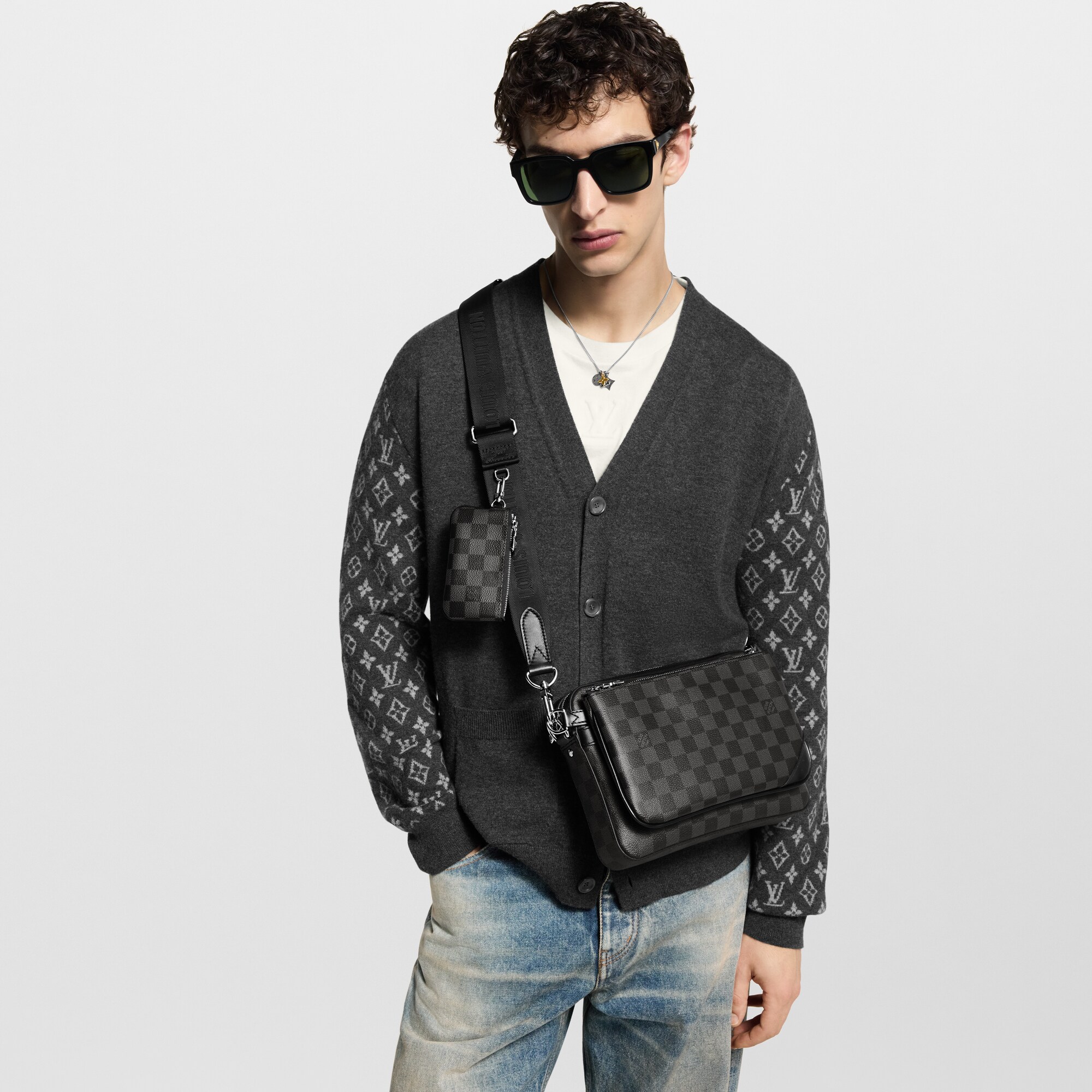 Sac Trio Messenger Toile Damier Graphite Homme Sacs Toutes les collections | LOUIS VUITTON (Zoom produit)
