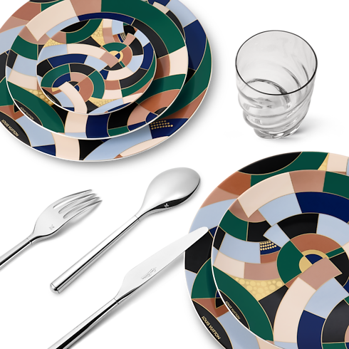 Set de 2 assiettes à dessert Illusion Malles, Voyage et Maison Maison et Art de la Table Art de la table | LOUIS VUITTON (Zoom produit)