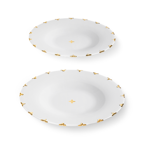 Set de 2 assiettes à dîner Flower Crown vue latérale