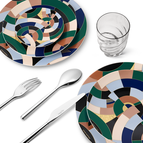 Set de 2 assiettes à pain Illusion Malles, Voyage et Maison Maison et Art de la Table Art de la table | LOUIS VUITTON (Zoom produit)