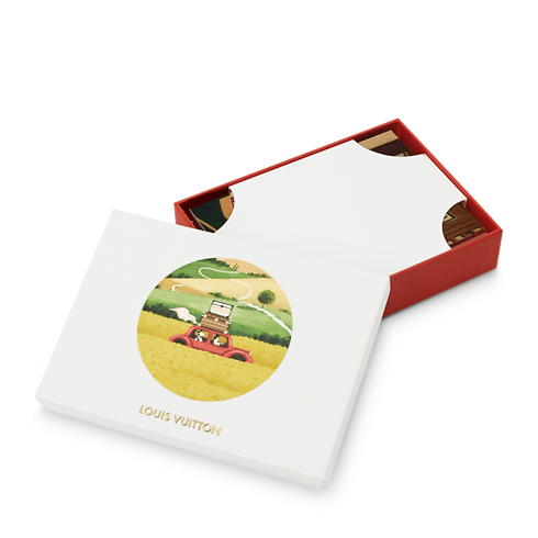 Set de cartes de vœux Carnets de Palace S00 Malles, Voyage et Maison Librairie et papeterie Accessoires de Bureau | LOUIS VUITTON (Zoom produit)