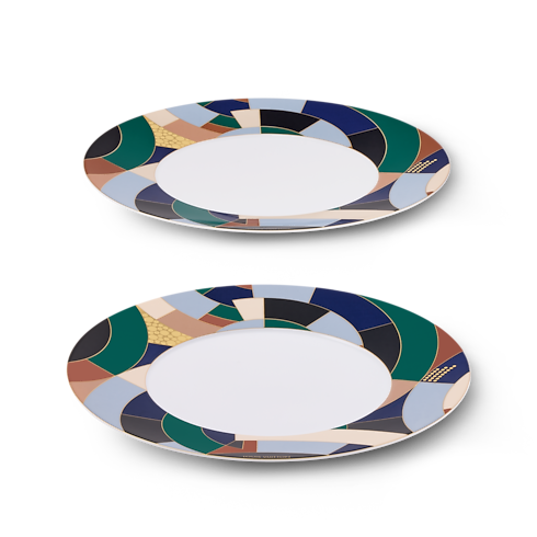 Set de deux assiettes à dîner Illusion Malles, Voyage et Maison Maison et Art de la Table Art de la table | LOUIS VUITTON (Zoom produit)