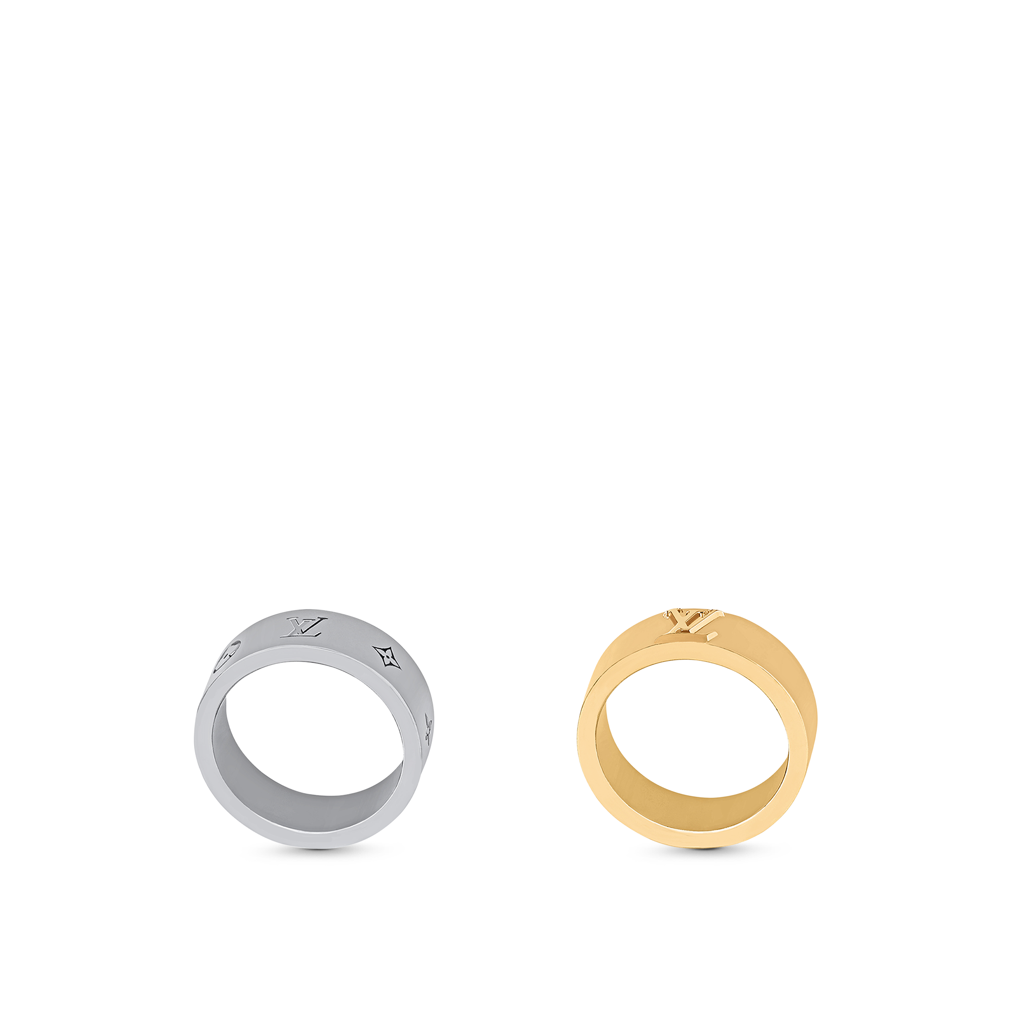 Set de deux bagues LV Instinct S00 Homme Bijoux Tous les bijoux | LOUIS VUITTON (Zoom produit)