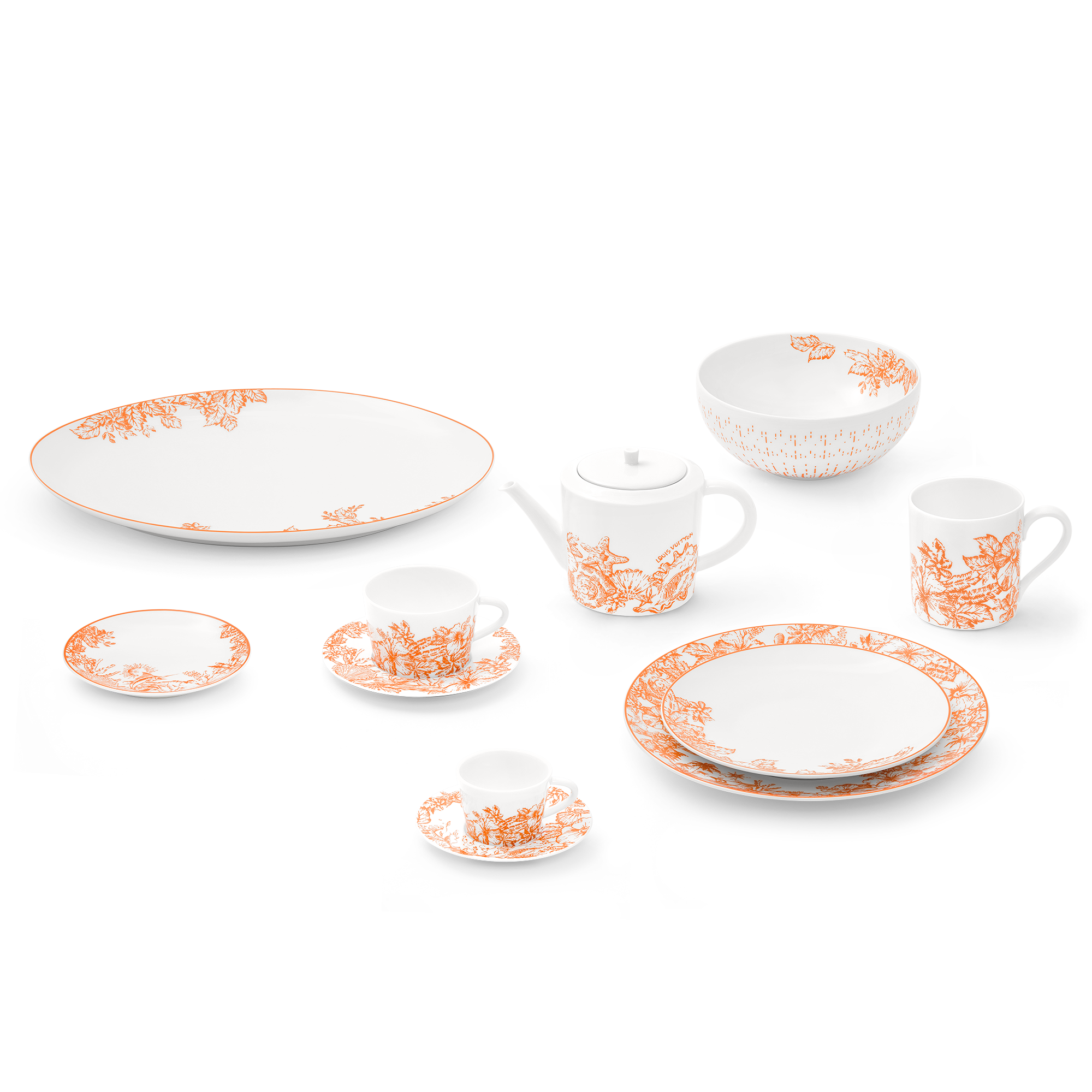 Set de deux petites assiettes LV By The Pool  Malles, Voyage et Maison Maison et Art de la Table Art de la table | LOUIS VUITTON (Zoom produit)