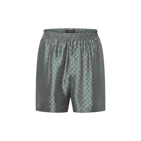 Short à taille élastique en jacquard de soie mélangée Homme Prêt-à-porter Pantalons | LOUIS VUITTON (Zoom produit)