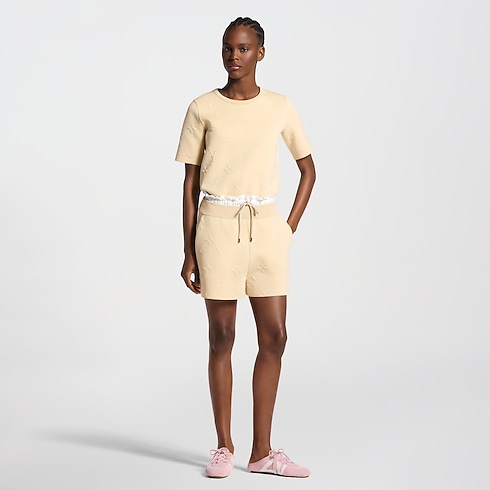 Short à taille paper bag Monogram 3D Femme Prêt-à-porter Jupes et shorts | LOUIS VUITTON (Zoom produit)