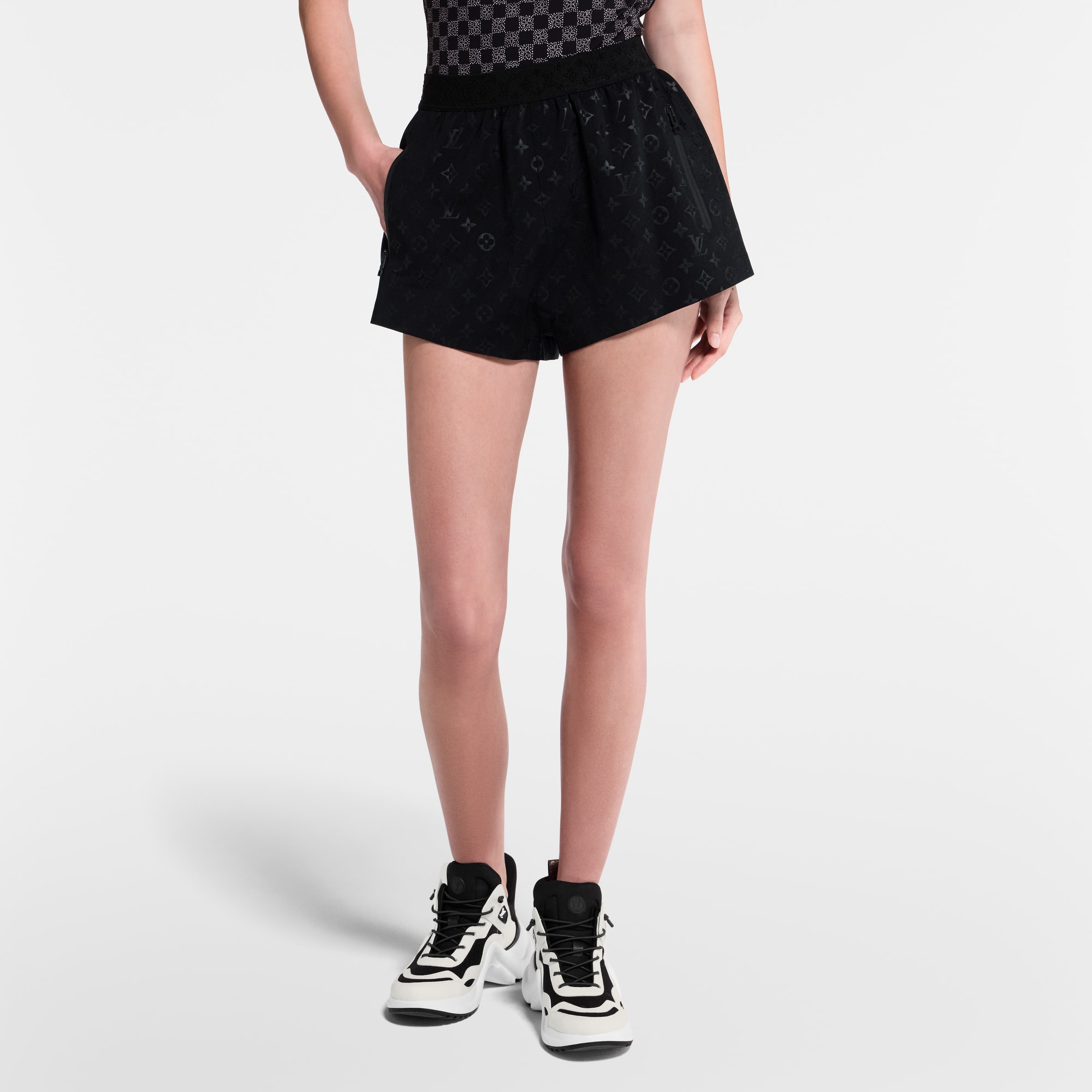 Short de jogging Monogram  Femme Prêt-à-porter Jupes et shorts | LOUIS VUITTON (Zoom produit)