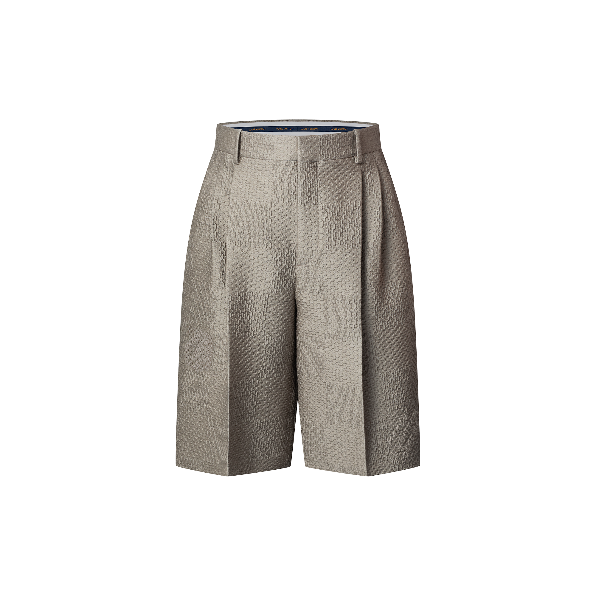 Short habillé Damier en laine et soie  Homme Prêt-à-porter Pantalons | LOUIS VUITTON (Zoom produit)
