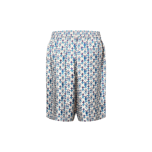 Short imprimé Monogram en soie Homme Prêt-à-porter Pantalons | LOUIS VUITTON (Zoom produit)