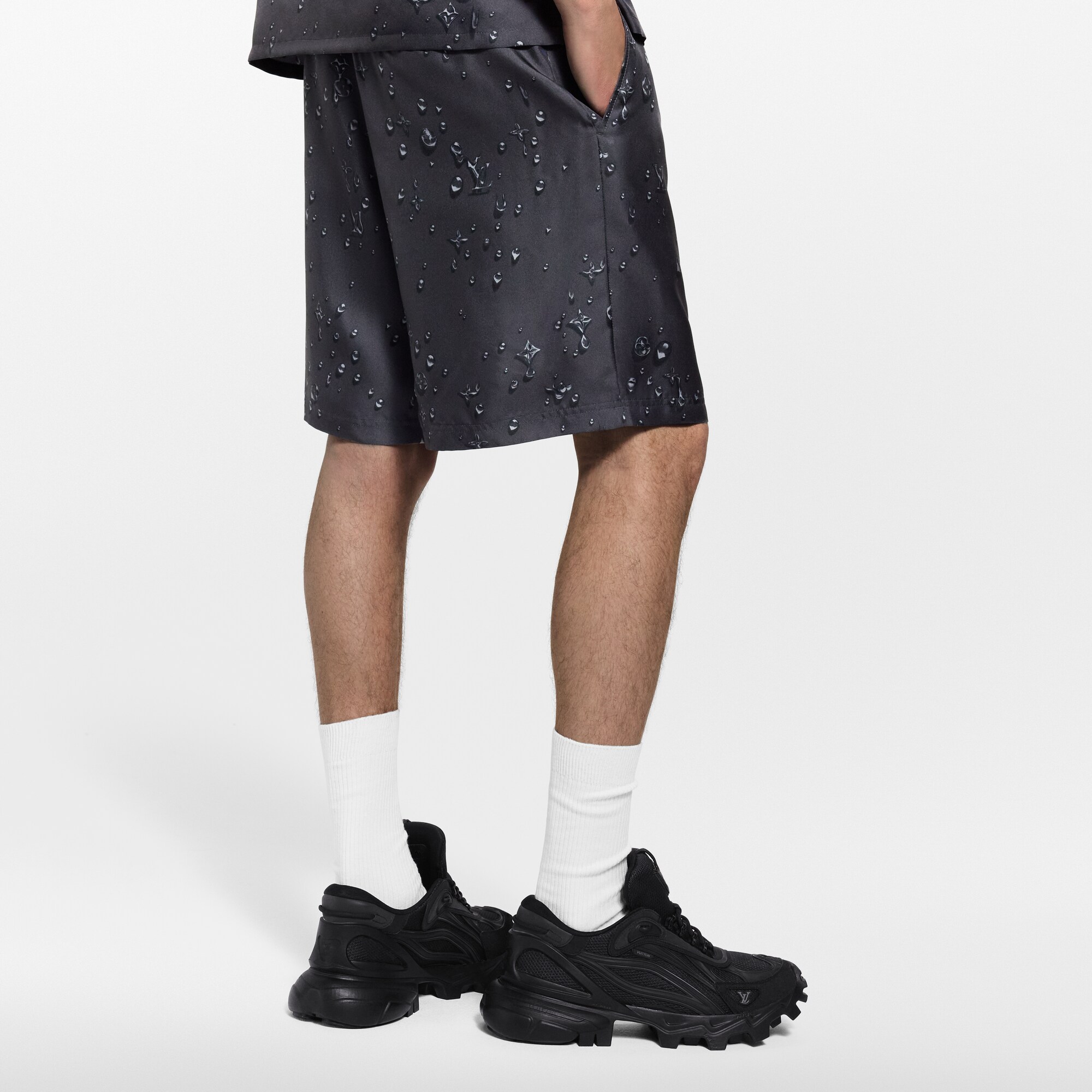 Short Monogram en soie  Homme Prêt-à-porter Pantalons | LOUIS VUITTON (Zoom produit)