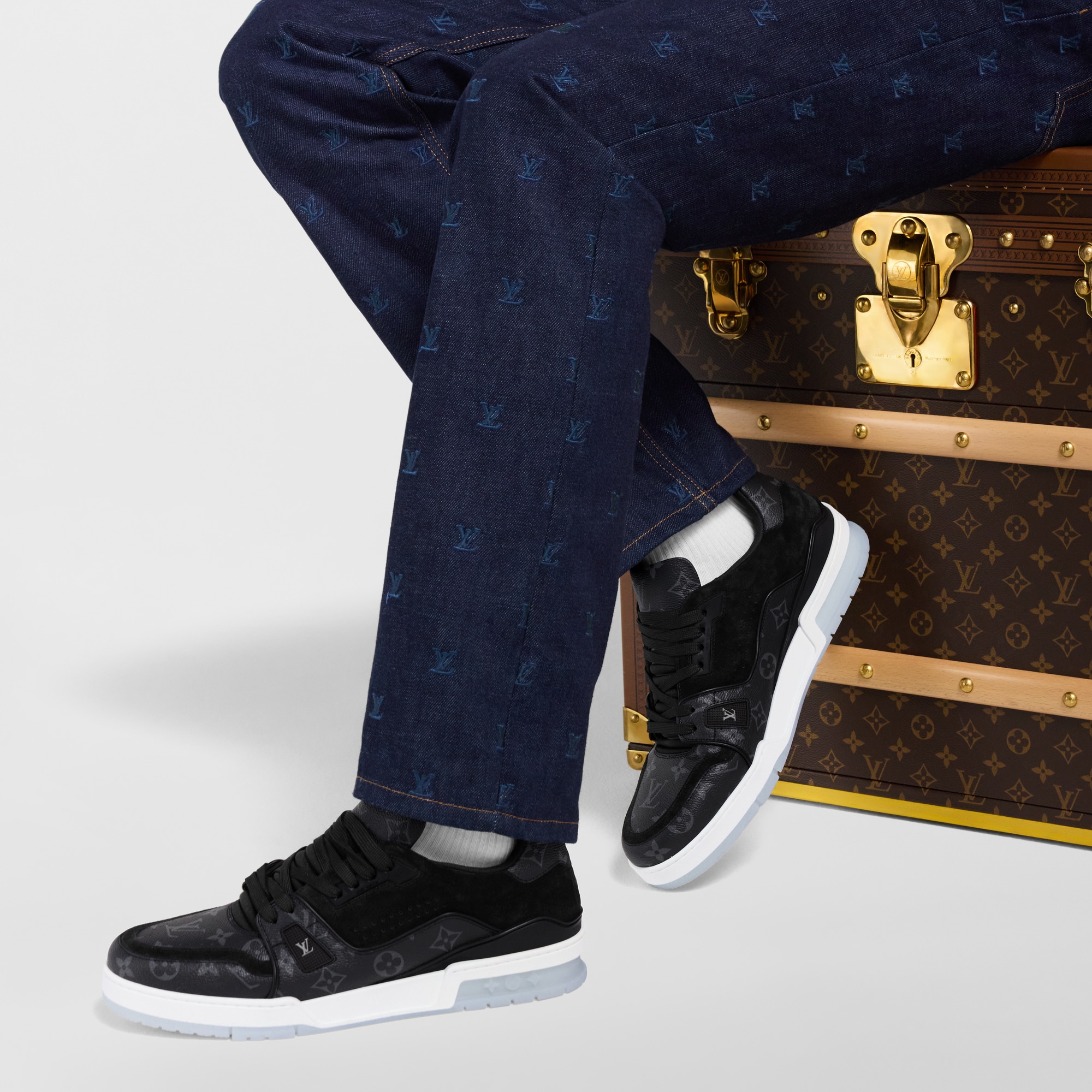 Sneaker LV Trainer  Homme Souliers Sneakers | LOUIS VUITTON (Zoom produit)
