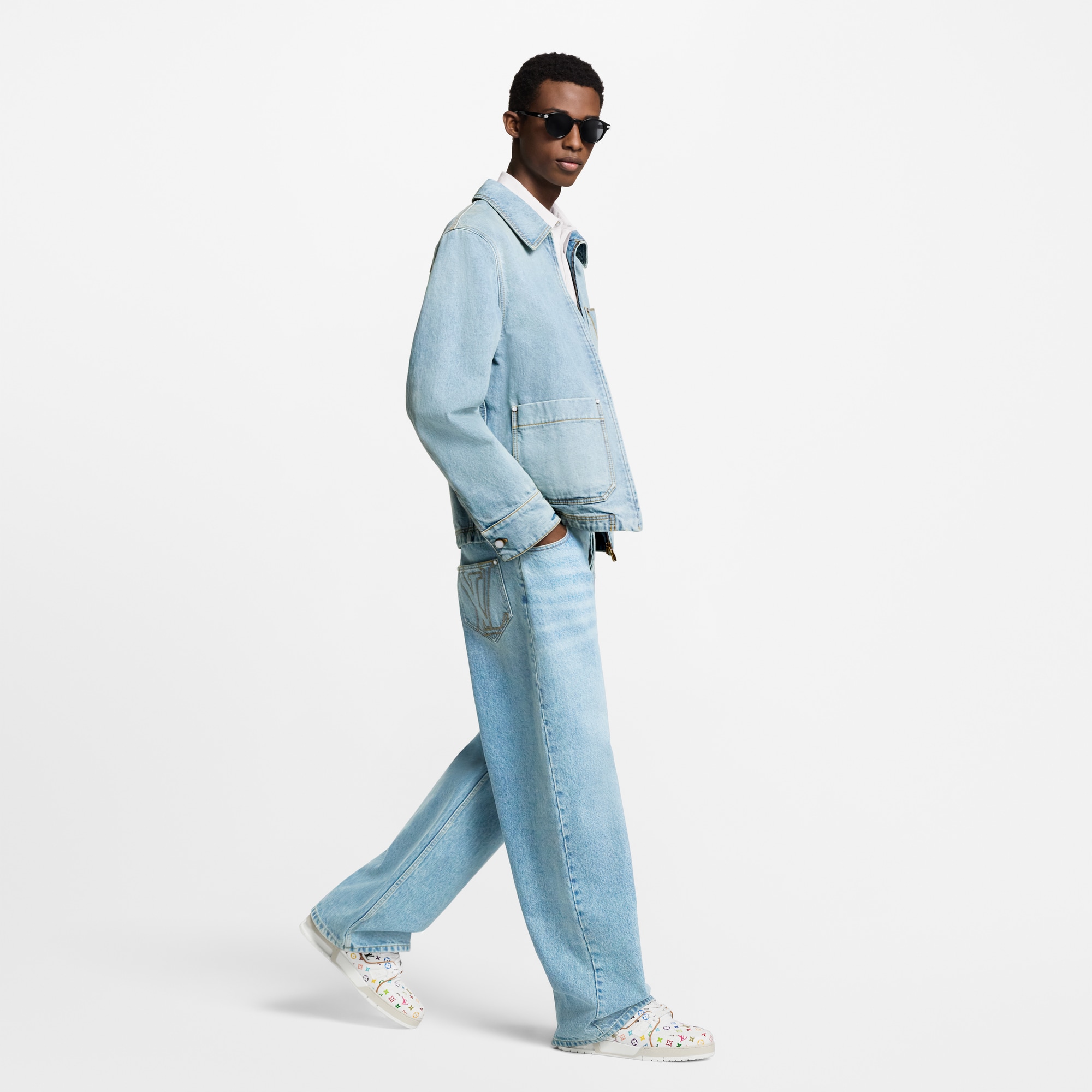 Sneaker LV Trainer LV x TM  Homme Souliers Sneakers | LOUIS VUITTON (Zoom produit)