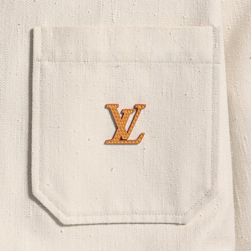 Surchemise à signature LV en coton et soie vue ambiance