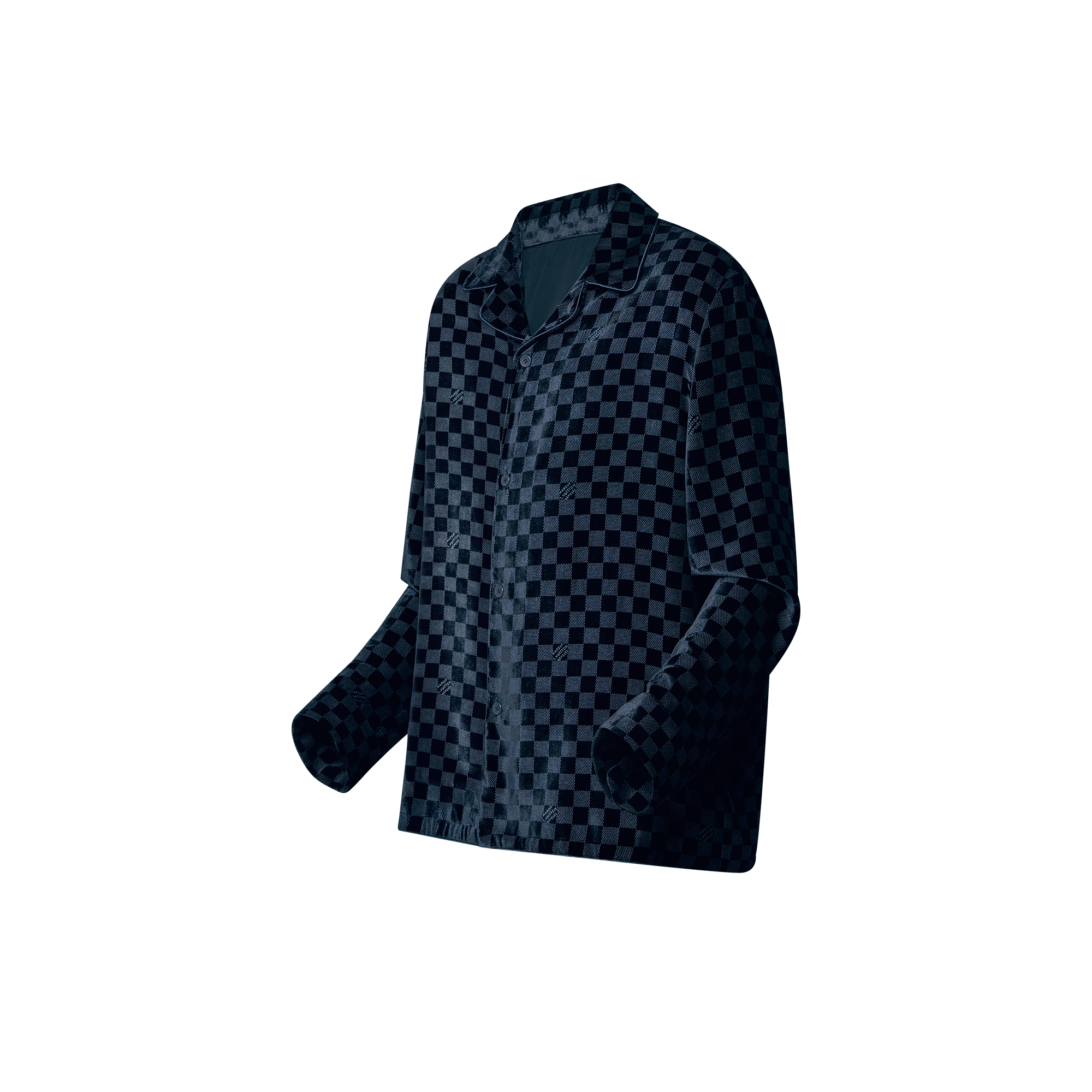 Surchemise de soirée manches longues en velours de soie mélangée  Homme Prêt-à-porter Tout le prêt-à-porter | LOUIS VUITTON (Zoom produit)