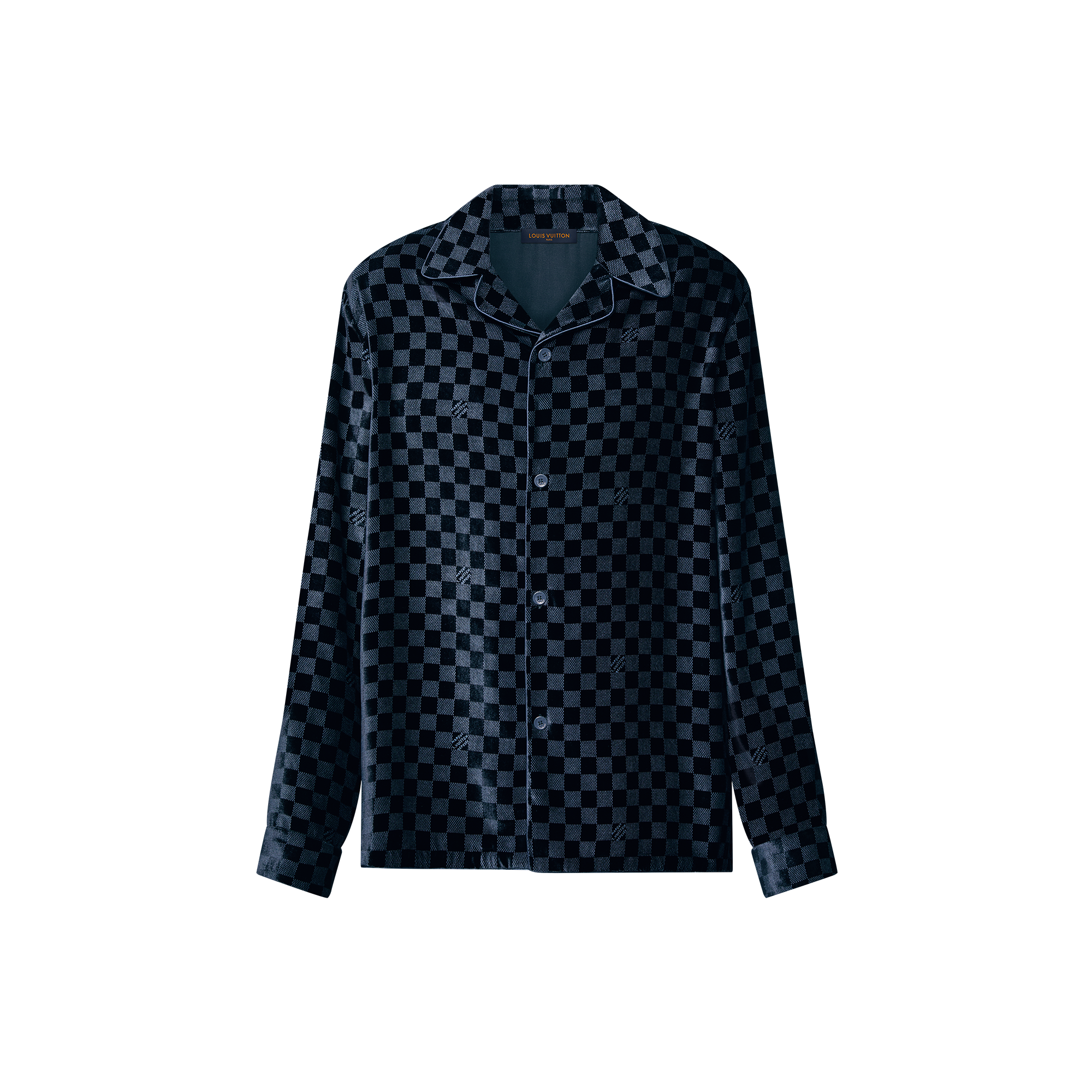 Surchemise de soirée manches longues en velours de soie mélangée  Homme Prêt-à-porter Tout le prêt-à-porter | LOUIS VUITTON (Zoom produit)