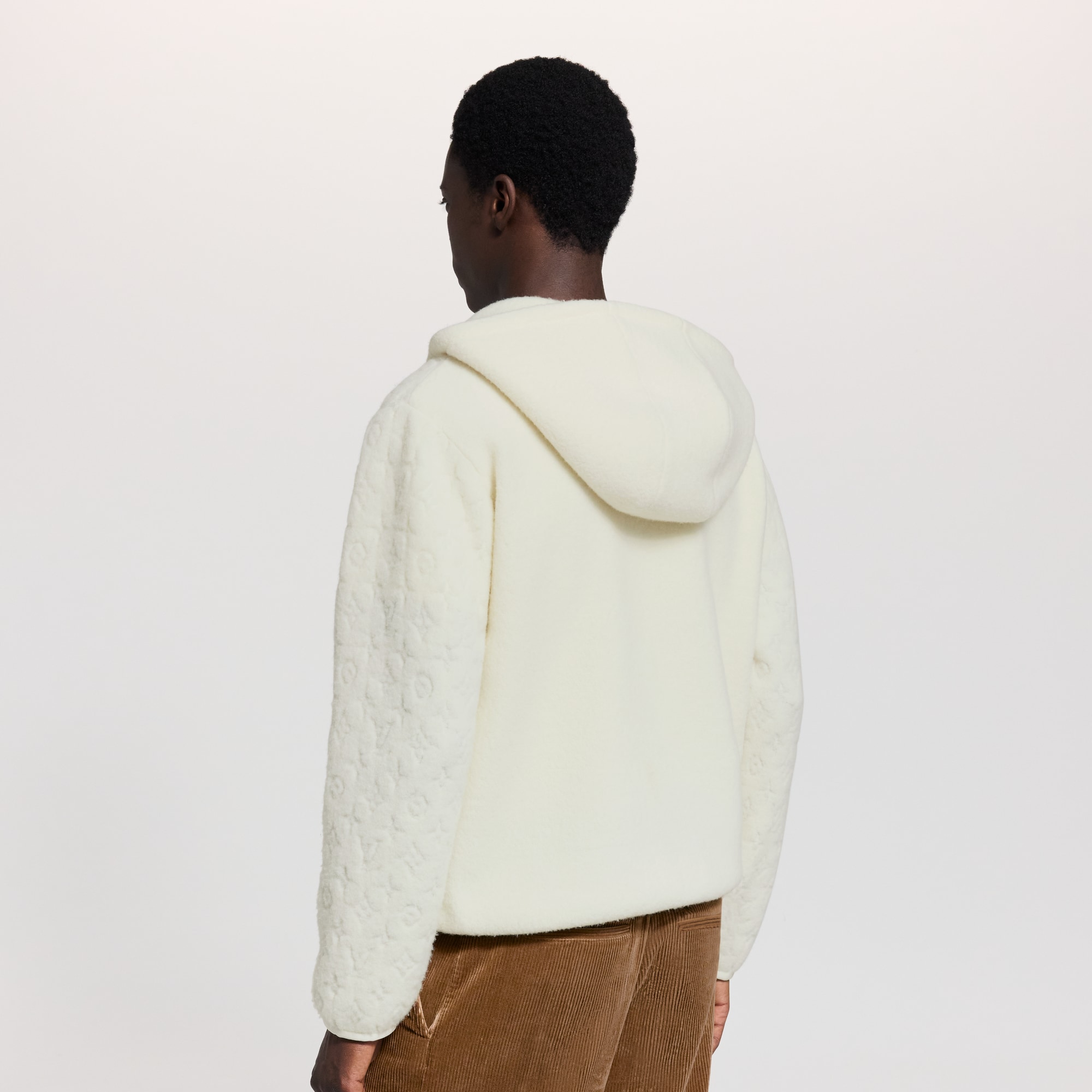 Sweat à capuche emblématique en laine technique  Nouveautés Homme LV Ski | LOUIS VUITTON (Zoom produit)