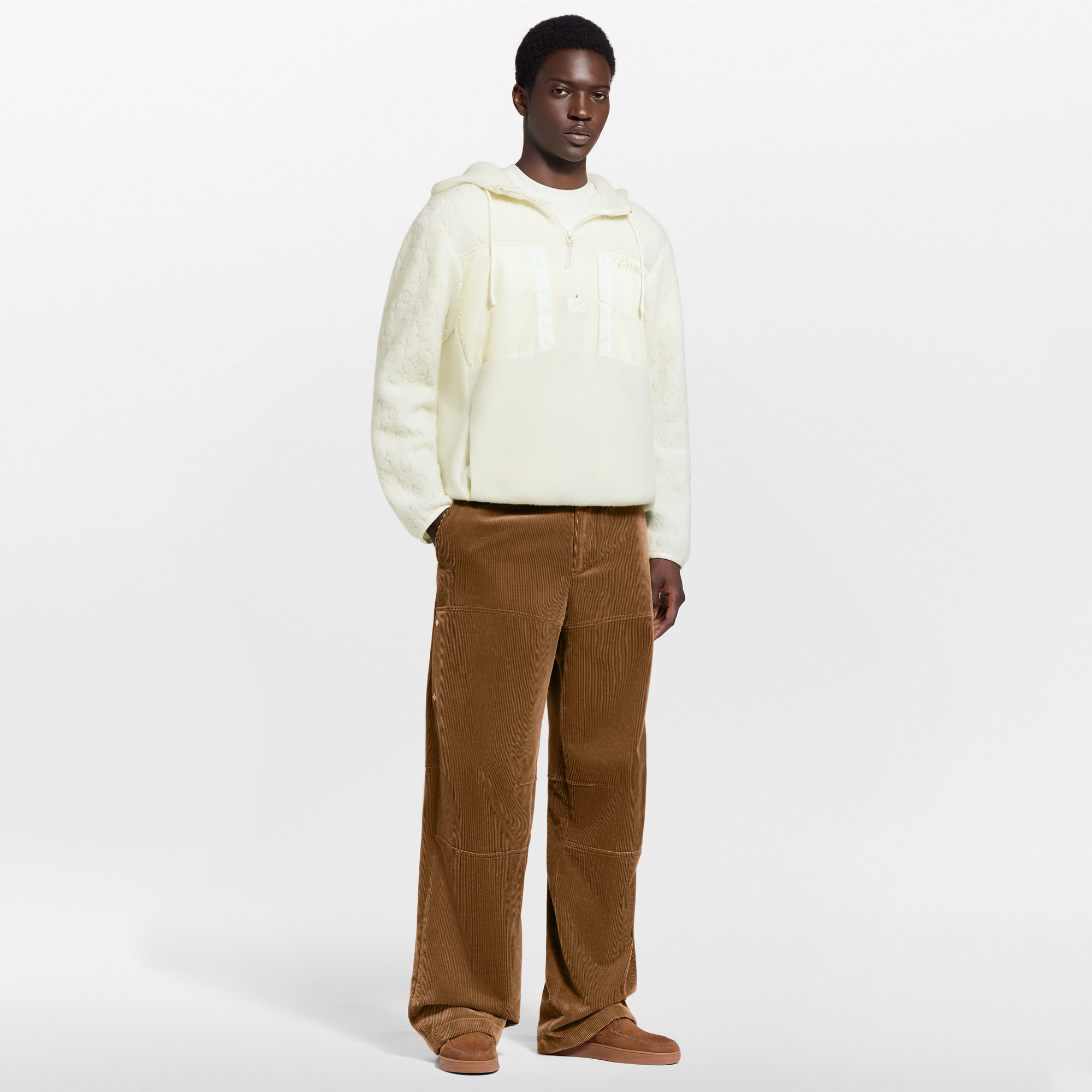 Sweat à capuche emblématique en laine technique  Nouveautés Homme LV Ski | LOUIS VUITTON (Zoom produit)