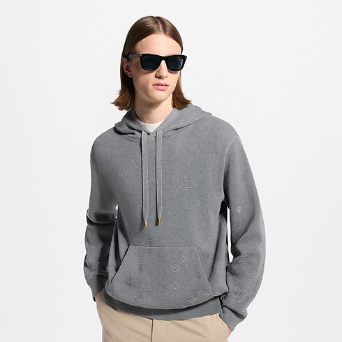 Sweat à capuche en jacquard Monogram Gradient Homme Prêt-à-porter Tout le prêt-à-porter | LOUIS VUITTON (Zoom produit)