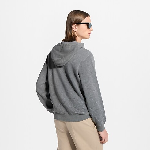 Sweat à capuche en jacquard Monogram Gradient Homme Prêt-à-porter Tout le prêt-à-porter | LOUIS VUITTON (Zoom produit)
