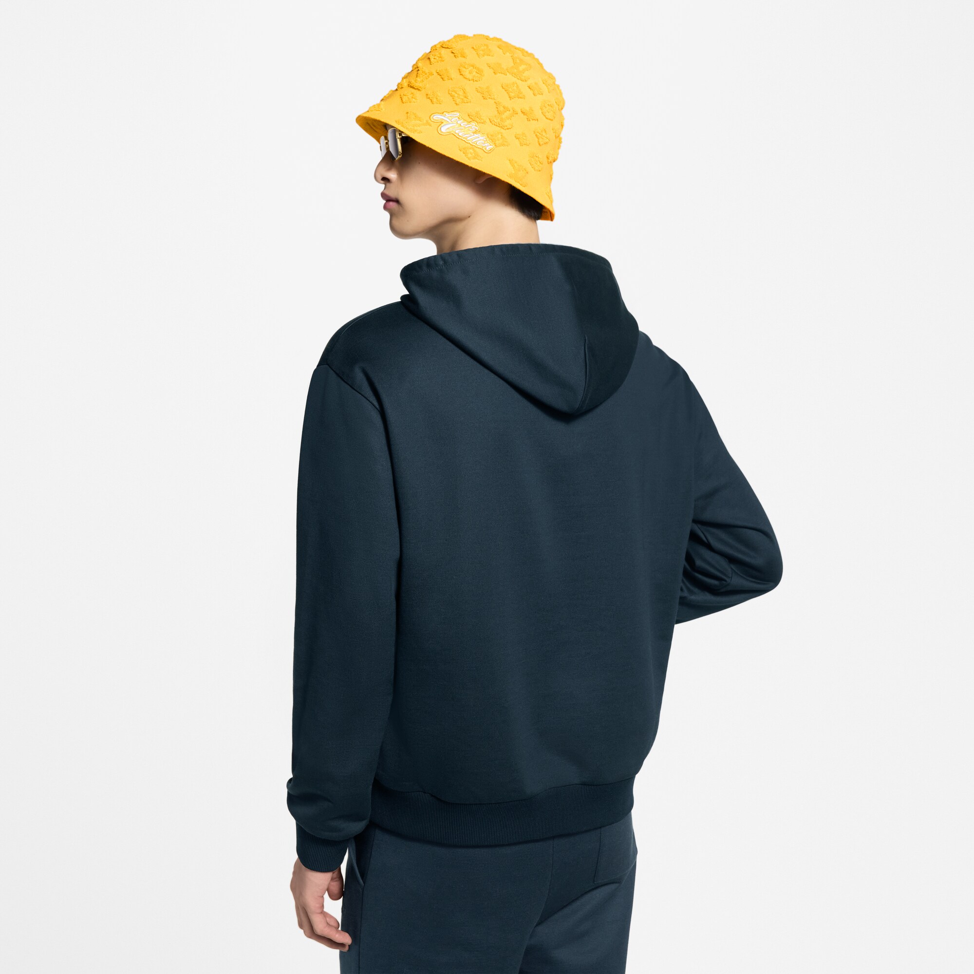 Sweat à capuche fleur de Monogram en soie mélangée  Homme Prêt-à-porter Maille et sweatshirts | LOUIS VUITTON (Zoom produit)