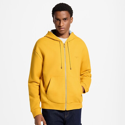 Sweat zippé à capuche imprimé vue recadrée