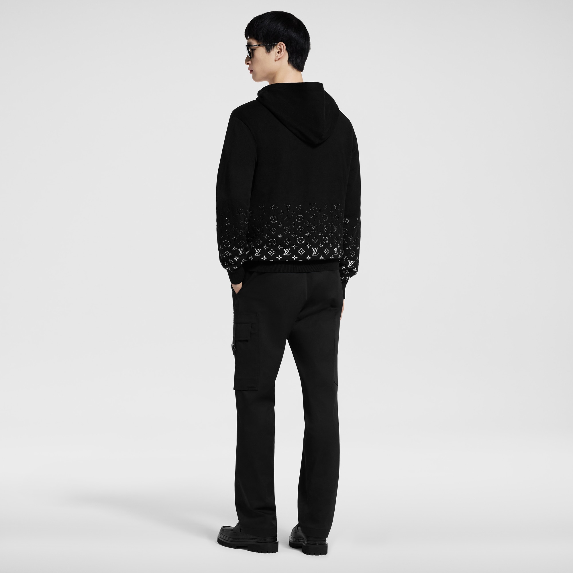Sweatshirt à capuche en coton Monogram Gradient  Homme Prêt-à-porter Maille et sweatshirts | LOUIS VUITTON (Zoom produit)