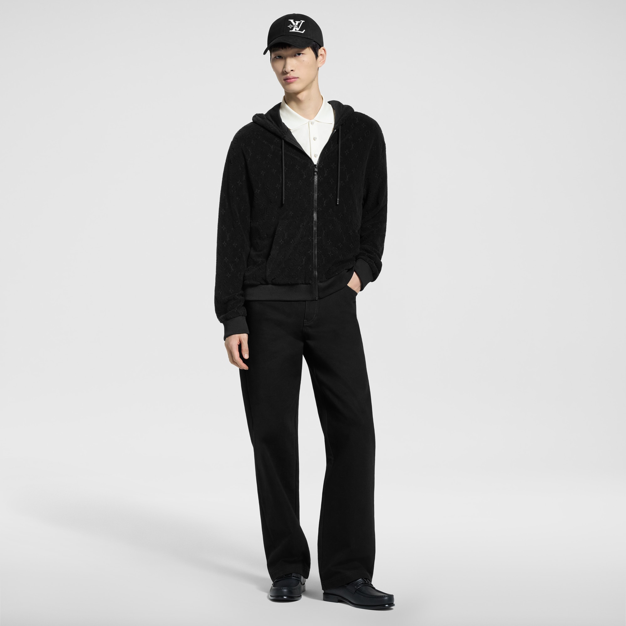 Sweatshirt à capuche Monogram en French Terry  Homme Prêt-à-porter Tout le prêt-à-porter | LOUIS VUITTON (Zoom produit)