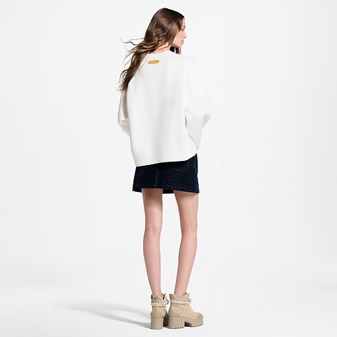 Sweatshirt à signature floquée Femme Prêt-à-porter T-shirts et sweats | LOUIS VUITTON (Zoom produit)